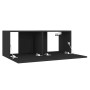 Mueble para TV madera contrachapada negro 80x30x30 cm en Muebles TV | Comprar online en Foru.es