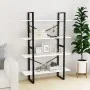 Estantería 4 niveles madera contrachapada blanco 100x30x140 cm de vidaXL, Librerías y estanterías - Ref: Foro24-806477, Preci...