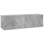 Mueble para TV madera contrachapada gris hormigón 100x30x30 cm en Muebles TV | Comprar online en Foru.es