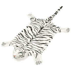 Alfombra afelpada de tigre 144 cm blanca en Alfombras | Comprar online en Foru.es