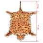 Alfombra afelpada de leopardo 139 cm marrón en Alfombras | Comprar online en Foru.es