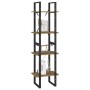Estantería de 4 niveles madera maciza de pino 40x30x140 cm de vidaXL, Librerías y estanterías - Ref: Foro24-806425, Precio: 5...