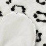 Alfombra afelpada de leopardo 139 cm blanco en Alfombras | Comprar online en Foru.es