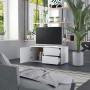 Mueble para TV madera contrachapada blanco 80x34x36 cm en Muebles TV | Comprar online en Foru.es