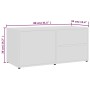 Mueble para TV madera contrachapada blanco 80x34x36 cm en Muebles TV | Comprar online en Foru.es