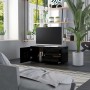 Mueble para TV madera contrachapada negro 80x34x36 cm en Muebles TV | Comprar online en Foru.es