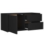 Mueble para TV madera contrachapada negro 80x34x36 cm en Muebles TV | Comprar online en Foru.es