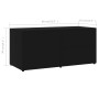 Mueble para TV madera contrachapada negro 80x34x36 cm en Muebles TV | Comprar online en Foru.es