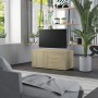 Mueble para TV madera contrachapada color roble 80x34x36 cm en Muebles TV | Comprar online en Foru.es
