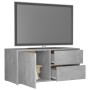 Mueble para TV madera contrachapada gris hormigón 80x34x36 cm en Muebles TV | Comprar online en Foru.es