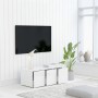 Mueble para TV madera contrachapada blanco 80x34x30 cm en Muebles TV | Comprar online en Foru.es