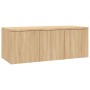 Mueble de TV madera contrachapada color roble 80x34x30 cm en Muebles TV | Comprar online en Foru.es