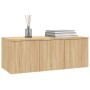 Mueble de TV madera contrachapada color roble 80x34x30 cm en Muebles TV | Comprar online en Foru.es