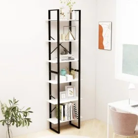 Estantería de madera maciza pino blanca 60x30x210 cm de vidaXL, Librerías y estanterías - Ref: Foro24-806523, Precio: 97,33 €...