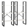 Estantería de madera maciza pino blanca 60x30x210 cm de vidaXL, Librerías y estanterías - Ref: Foro24-806523, Precio: 98,48 €...