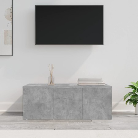 Mueble para TV madera contrachapada gris hormigón 80x34x30 cm en Muebles TV | Comprar online en Foru.es
