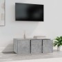 Mueble para TV madera contrachapada gris hormigón 80x34x30 cm en Muebles TV | Comprar online en Foru.es