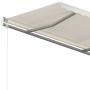 Toldo manual retráctil con postes color crema 4x3 m en Toldos | Comprar online en Foru.es