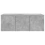 Mueble para TV madera contrachapada gris hormigón 80x34x30 cm en Muebles TV | Comprar online en Foru.es