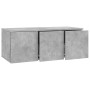 Mueble para TV madera contrachapada gris hormigón 80x34x30 cm en Muebles TV | Comprar online en Foru.es