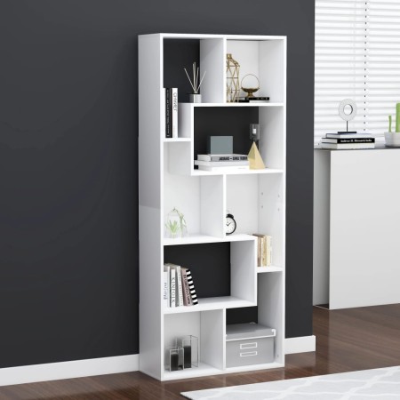 Estantería librería madera contrachapada blanco 67x24x161 cm en Librerías y estanterías | Comprar online en Foru.es
