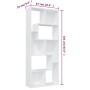 Estantería librería madera contrachapada blanco 67x24x161 cm en Librerías y estanterías | Comprar online en Foru.es