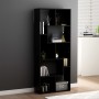 Estantería librería madera contrachapada negro 67x24x161 cm en Librerías y estanterías | Comprar online en Foru.es