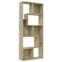 Estantería madera contrachapada color roble Sonoma 67x24x161 cm en Librerías y estanterías | Comprar online en Foru.es