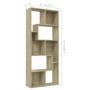 Estantería madera contrachapada color roble Sonoma 67x24x161 cm en Librerías y estanterías | Comprar online en Foru.es