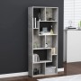 Estantería madera contrachapada gris hormigón 67x24x161 cm en Librerías y estanterías | Comprar online en Foru.es