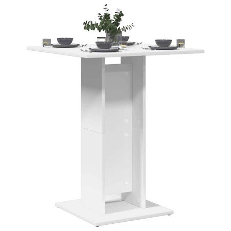 Mesa de bistró de madera contrachapada blanco 60x60x75 cm en Mesas de comedor | Comprar online en Foru.es