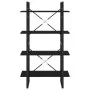 Estantería 4 niveles madera contrachapada negro 80x30x140 cm de vidaXL, Librerías y estanterías - Ref: Foro24-806458, Precio:...