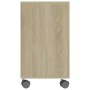 Mesa auxiliar de madera contrachapada color roble 70x35x55 cm en Mesas auxiliares | Comprar online en Foru.es
