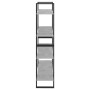 Estantería 4 niveles contrachapada gris hormigón 100x30x140 cm de vidaXL, Librerías y estanterías - Ref: Foro24-806481, Preci...