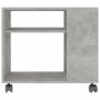 Mesa auxiliar de madera contrachapada gris hormigón 70x35x55 cm en Mesas auxiliares | Comprar online en Foru.es