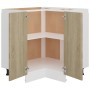 Armario esquinero bajo "Lyon" de roble Sonoma (75,5 x 75,5 x 81,5 cm) en Armarios de cocina | Comprar online en Foru.es