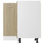 Armario esquinero bajo "Lyon" de roble Sonoma (75,5 x 75,5 x 81,5 cm) en Armarios de cocina | Comprar online en Foru.es