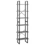 Estantería de madera maciza pino gris 60x30x210 cm de vidaXL, Librerías y estanterías - Ref: Foro24-806524, Precio: 72,47 €, ...