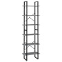 Estantería de madera maciza pino gris 60x30x210 cm de vidaXL, Librerías y estanterías - Ref: Foro24-806524, Precio: 72,47 €, ...