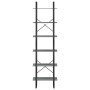 Estantería de madera maciza pino gris 60x30x210 cm de vidaXL, Librerías y estanterías - Ref: Foro24-806524, Precio: 72,47 €, ...