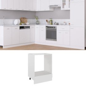 Mueble para horno "Riga" blanco 60x46x81,5 cm de madera de ingeniería en Armarios de cocina | Comprar online en Foru.es