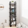 Estantería de madera contrachapada gris 60x30x210 cm de vidaXL, Librerías y estanterías - Ref: Foro24-806519, Precio: 90,02 €...