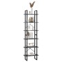 Estantería de madera contrachapada gris 60x30x210 cm de vidaXL, Librerías y estanterías - Ref: Foro24-806519, Precio: 90,02 €...