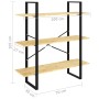 Estantería de 3 niveles madera maciza de pino 100x30x105 cm de vidaXL, Librerías y estanterías - Ref: Foro24-806552, Precio: ...