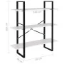 Estantería de madera contrachapada blanco 100x30x105 cm de vidaXL, Librerías y estanterías - Ref: Foro24-806547, Precio: 40,8...