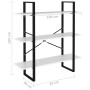 Estantería de madera contrachapada blanco 100x30x105 cm de vidaXL, Librerías y estanterías - Ref: Foro24-806547, Precio: 41,1...