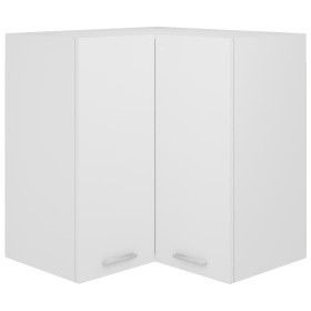 Armario esquinero colgante "Lyon" blanco 57x57x60 cm Madera de ingeniería en Armarios de cocina | Comprar online en Foru.es
