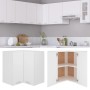 Armario esquinero colgante "Lyon" blanco 57x57x60 cm Madera de ingeniería en Armarios de cocina | Comprar online en Foru.es
