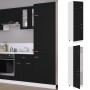 Armario frigorífico "Lyon" negro 60x57x207 cm de madera de ingeniería en Armarios de cocina | Comprar online en Foru.es