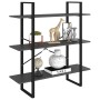 Estantería de madera contrachapada gris 100x30x105 cm de vidaXL, Librerías y estanterías - Ref: Foro24-806549, Precio: 41,15 ...